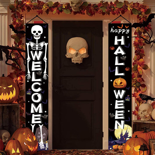 Halloween Curtain Hanging Banner Party Decoration