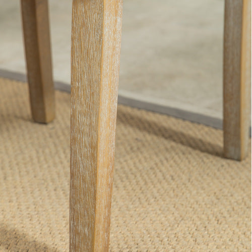 Habit Solid Wood Tufted Parsons Dining Chair, Set Of 2, Grey