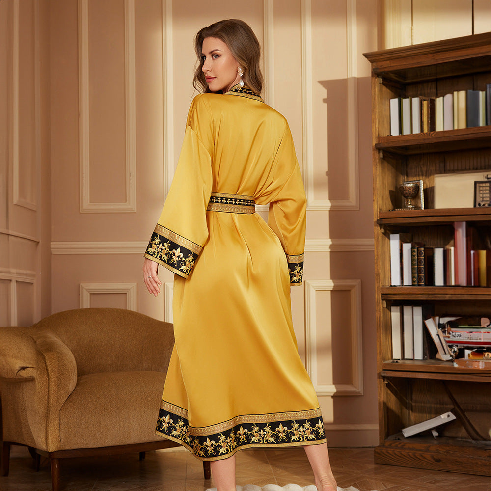 Long Robe Bathrobe Luxury Bathrobe