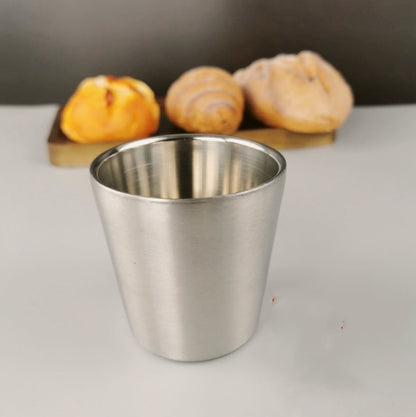 Stainless Steel Double Beer Mug Korean Style