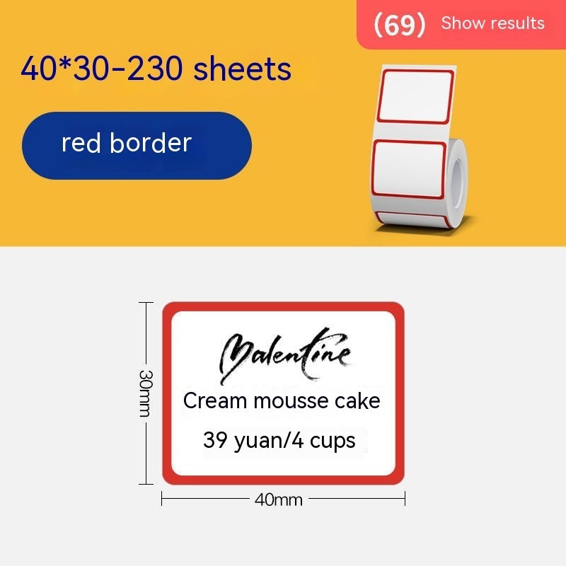 Three-proof Thermal Paper Sticker Waterproof Color Label Printing Paper