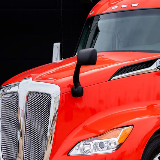 For Kenworth T680 Peterbilt 579 587 Black Hood Mirror Left , Right Side