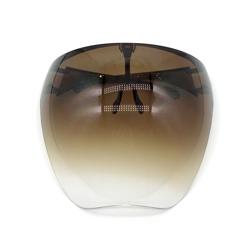 Face Screen Anti-droplet Anti-fog Windproof Eye Protection Dustproof Lampblack Mask Transparent Full Face Head Cover