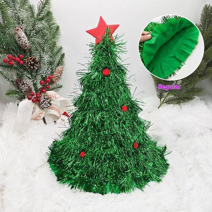 Christmas Tree Hat Decoration Photo Carnival Party Performance Festival Props