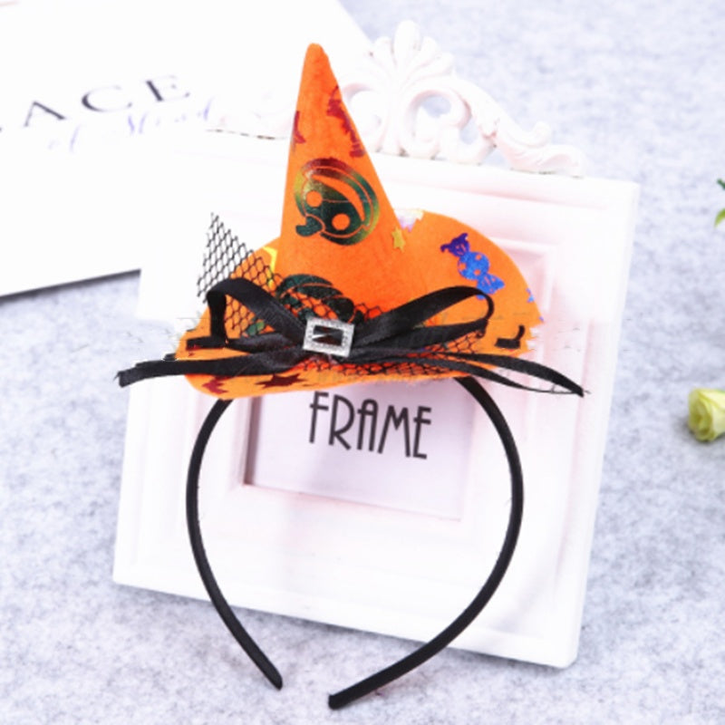 Halloween Headband Pumpkin Party Witch Hat Decoration Supplies
