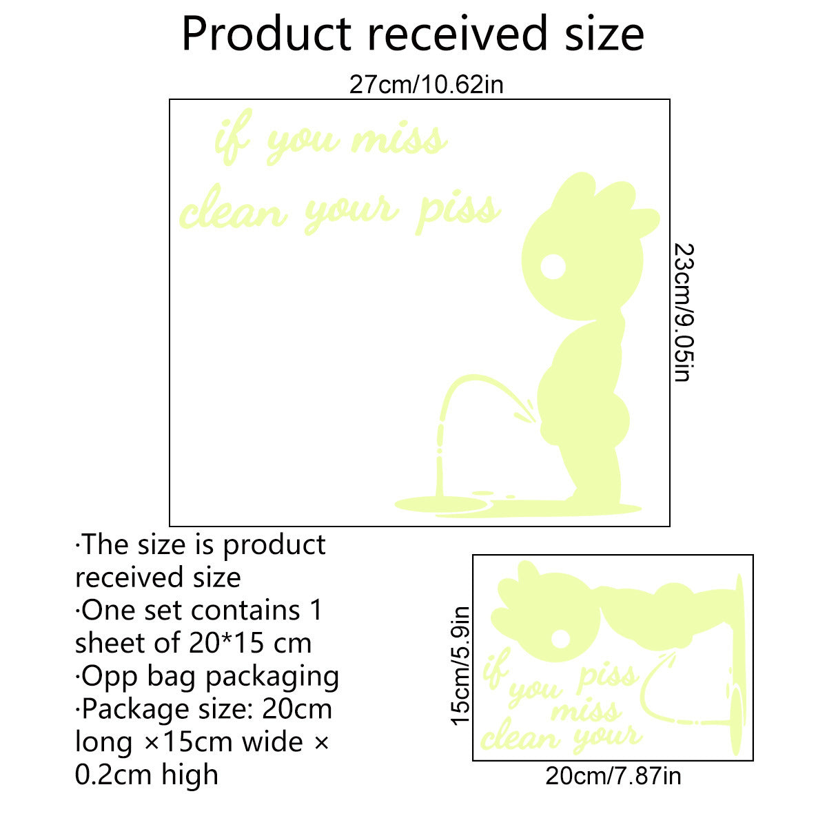 Luminous Toilet Wall Stickers Bathroom Decoration