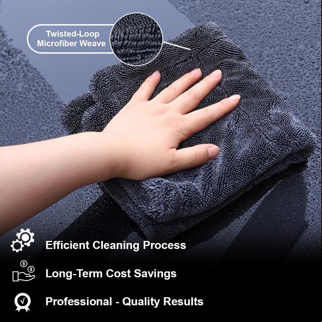 24x36in YISLU Drying Towel  - Super Absorbent Car Drying Towel, Woven With Twisted Microfiber, 1300 GSM High Quality Microfiber 70 30 Mixed Twisted Microfiber