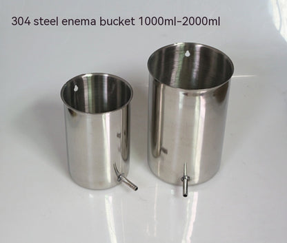 Barrel For Making Cleaning Tube Medical Hanging Stainless Steel Hanging Pot Holder Intestinal Flusher