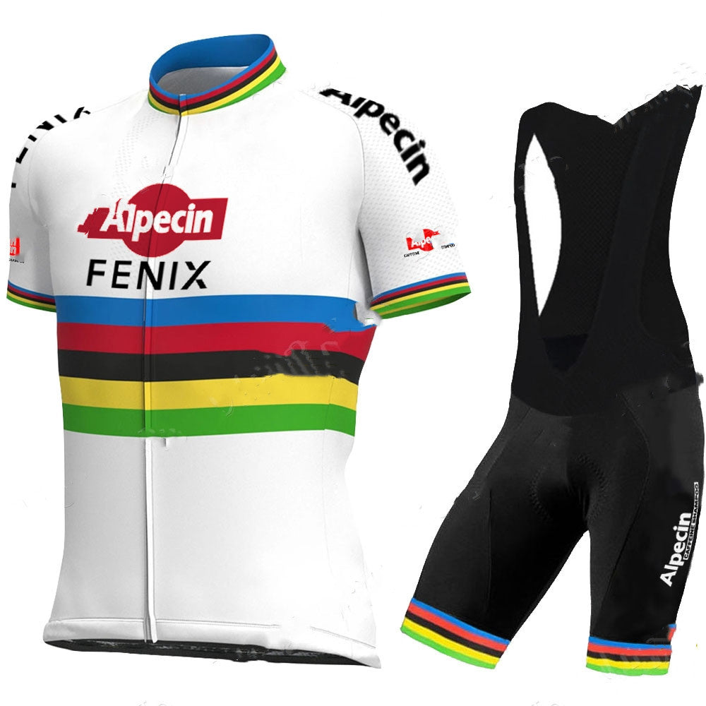 Short-sleeved Bib Cycling Jersey Suit