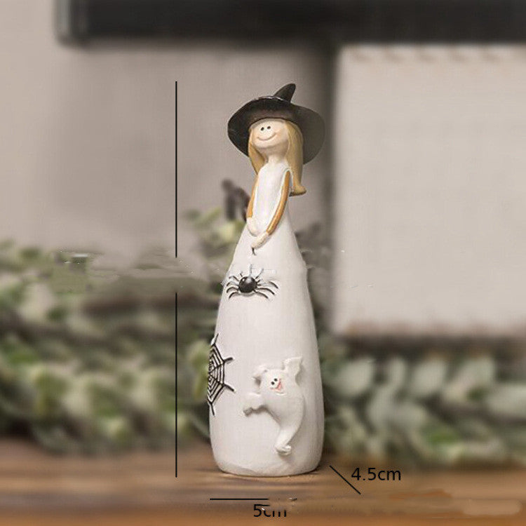 Halloween Witch Decoration  Trio Resin Craft