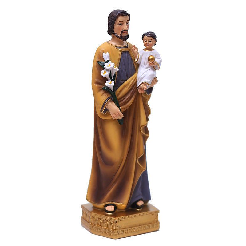 Saint Joseph Statue Decoration Religious Interior Table Decoration