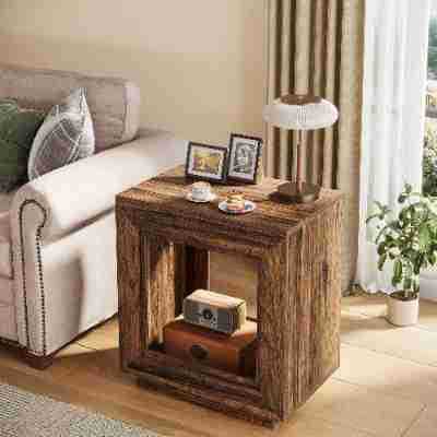 Eight-immortal Table Living Room Corner Storage Movable Side Table Cabinet