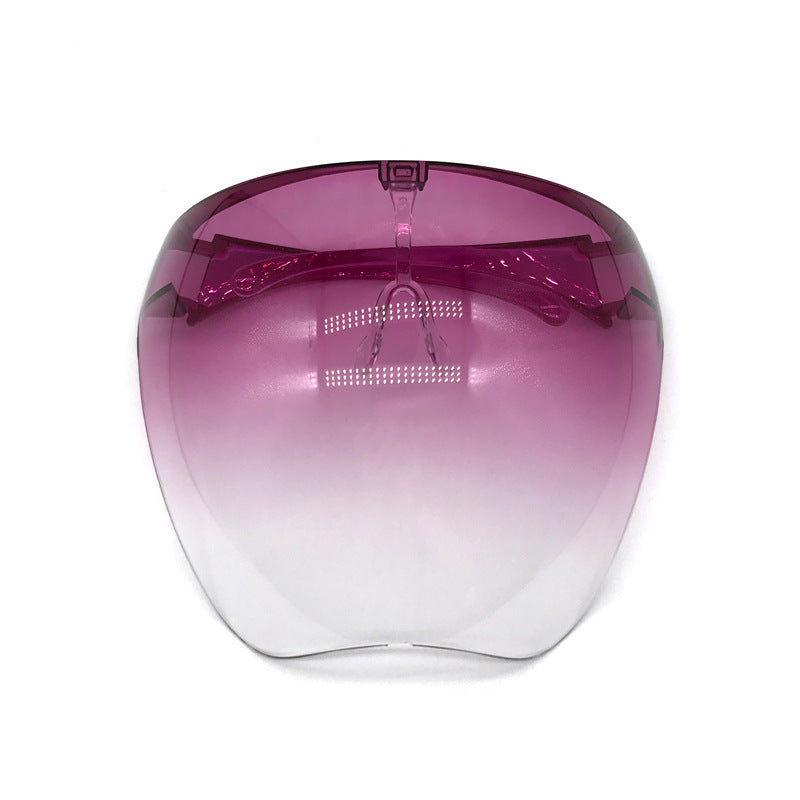 Face Screen Anti-droplet Anti-fog Windproof Eye Protection Dustproof Lampblack Mask Transparent Full Face Head Cover