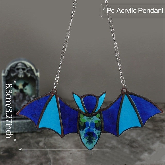 Halloween Decoration Hanging Acrylic Bat Pendant