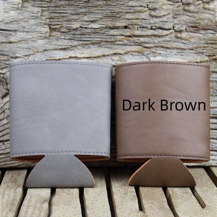 Beer Bottle Set Leather Beer Mug Sleeve