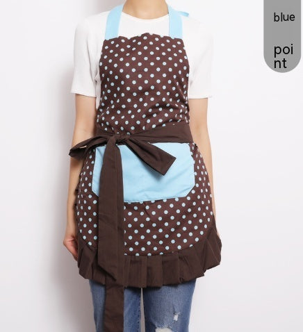 Printed Apron Antifouling Supermarket Overalls Women's Kitchen