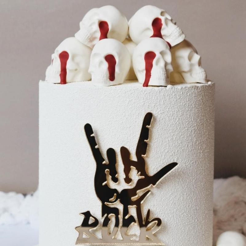 Creative Acrylic Rock Cake Decoration Ornament