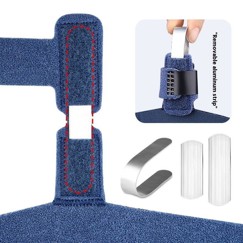 Toe Fixing Band Adjustable Fixed Splint Single Finger Curved Bow Aluminum Plate Support Protective Gear Toe Protective Cover