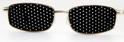 Perforated Pinhole Metal Full Frame Glasses