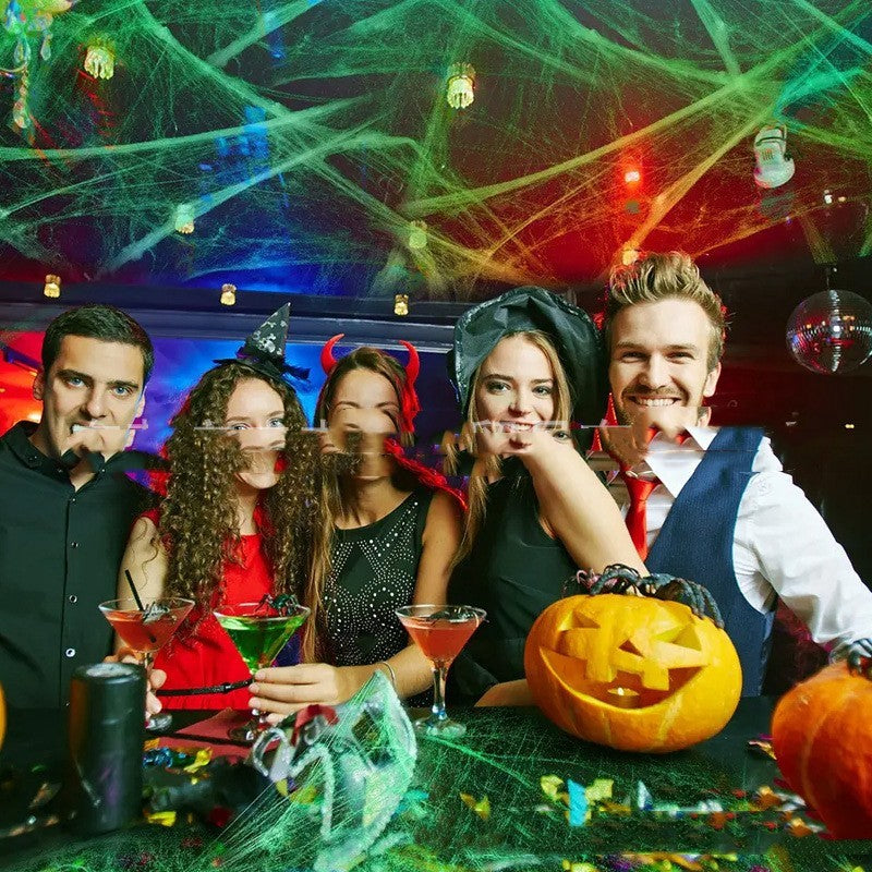 Halloween Decoration Luminous Spider Cotton Layout Decoration Props