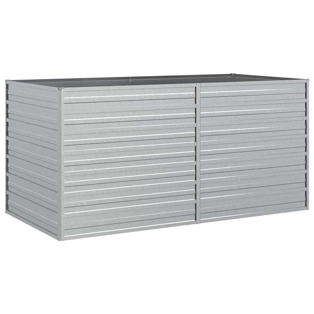 Garden Raised Bed 160x Galvanized Silver   Garden Raised Bed 100x