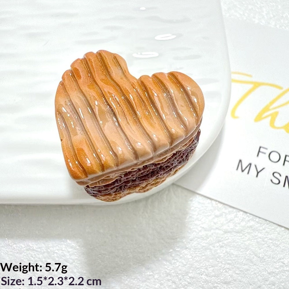 Resin Trinkets With Chocolate-filled Simulation Food Toys