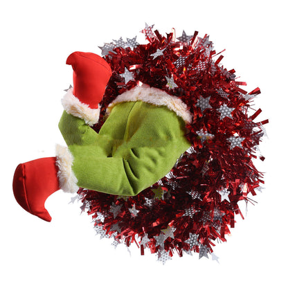 Green prosthetic leg Christmas tree decoration