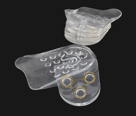 Transparent raised insoles five layers