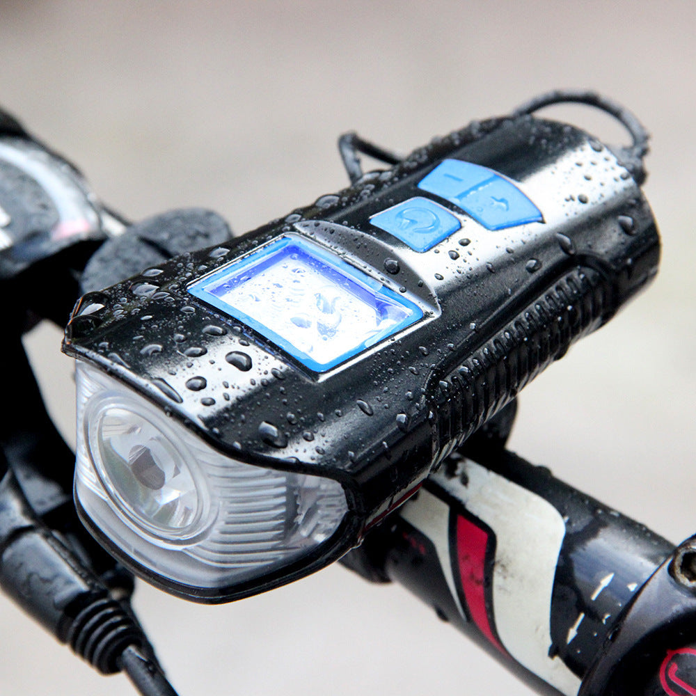 Bicycle Light Accessories USB Charging With Speaker Code Meter