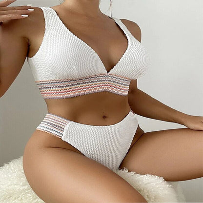 Sports Youth Women's Sports Two-piece Swimsuit Beauty Back White Swimsuit