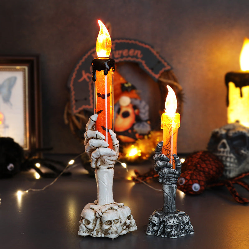 Halloween Decoration Props Skull Manual Light Creative Ornaments