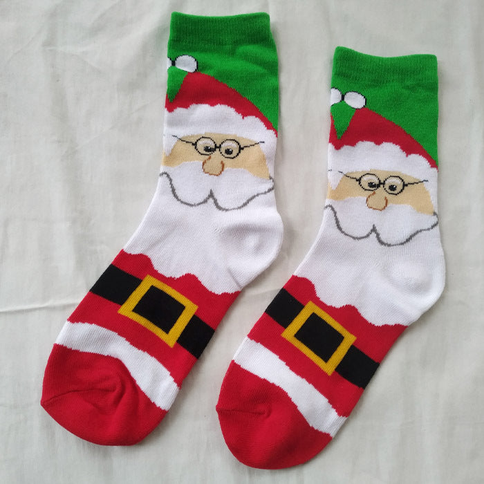 New Year Santa Claus Holiday Gift Fashion Socks