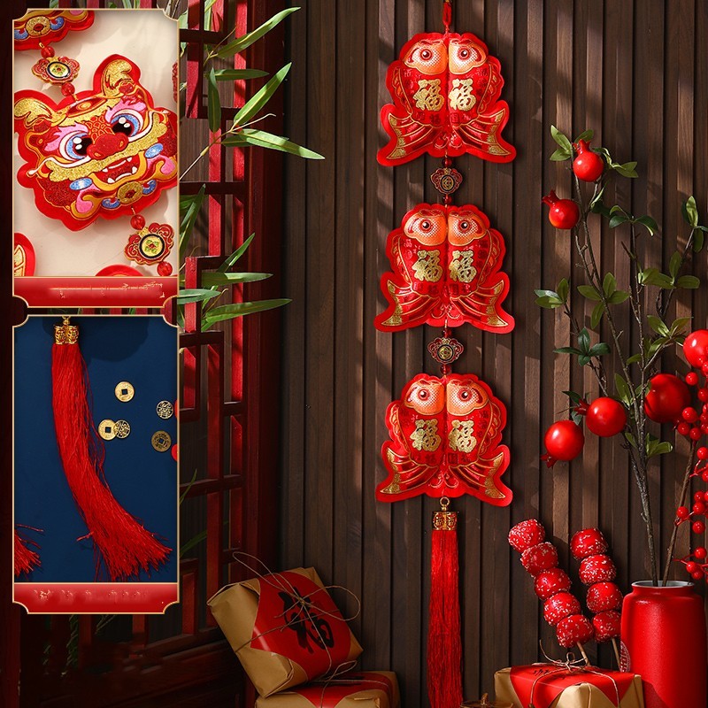 New Year Decorations And Lucky Character Small Pendants