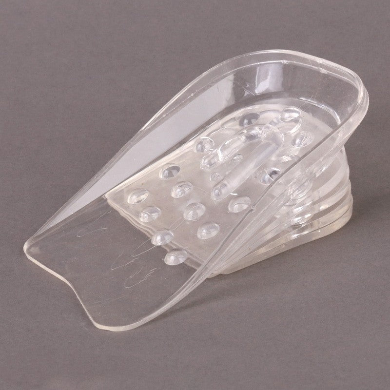 Transparent raised insoles five layers