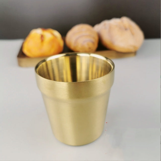 Stainless Steel Double Beer Mug Korean Style