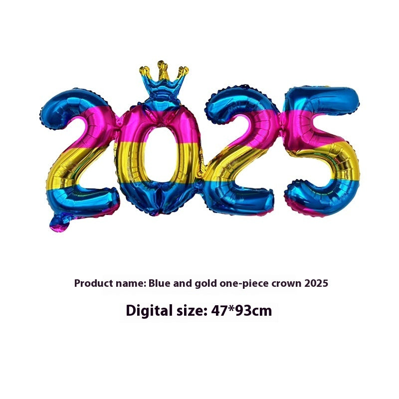 2025 One-piece Digital Balloon Film Year's Day New Year Party Decoration