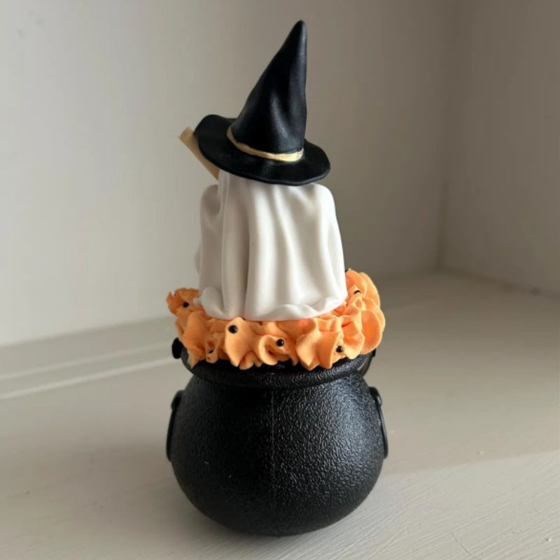 Halloween Ghost Witch Layered Tray Decoration