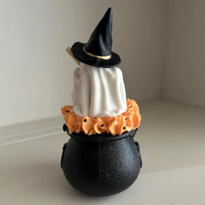 Halloween Ghost Witch Layered Tray Decoration