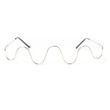 Handmade diamond half-rim glasses