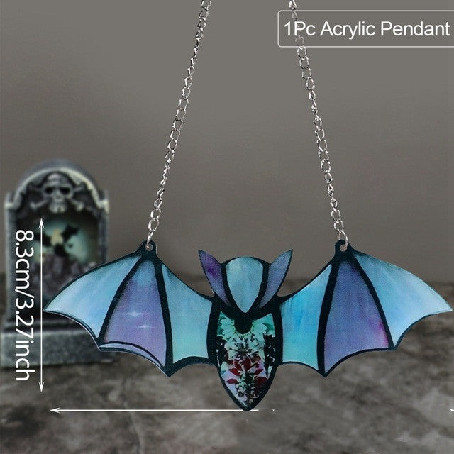 Halloween Decoration Hanging Acrylic Bat Pendant
