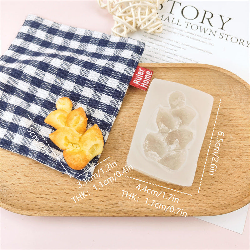 Creative Replica Bread Silicone Fondant Cake Decoration Tool DIY Handmade Pinch Mold
