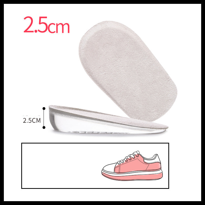 2 pairs of invisible silicone inner heightening insoles