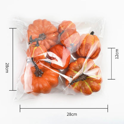 Autumn Pastoral Style Simulation Pumpkin Acorn Maple Leaf Pine Cone Halloween Diy Decoration Props