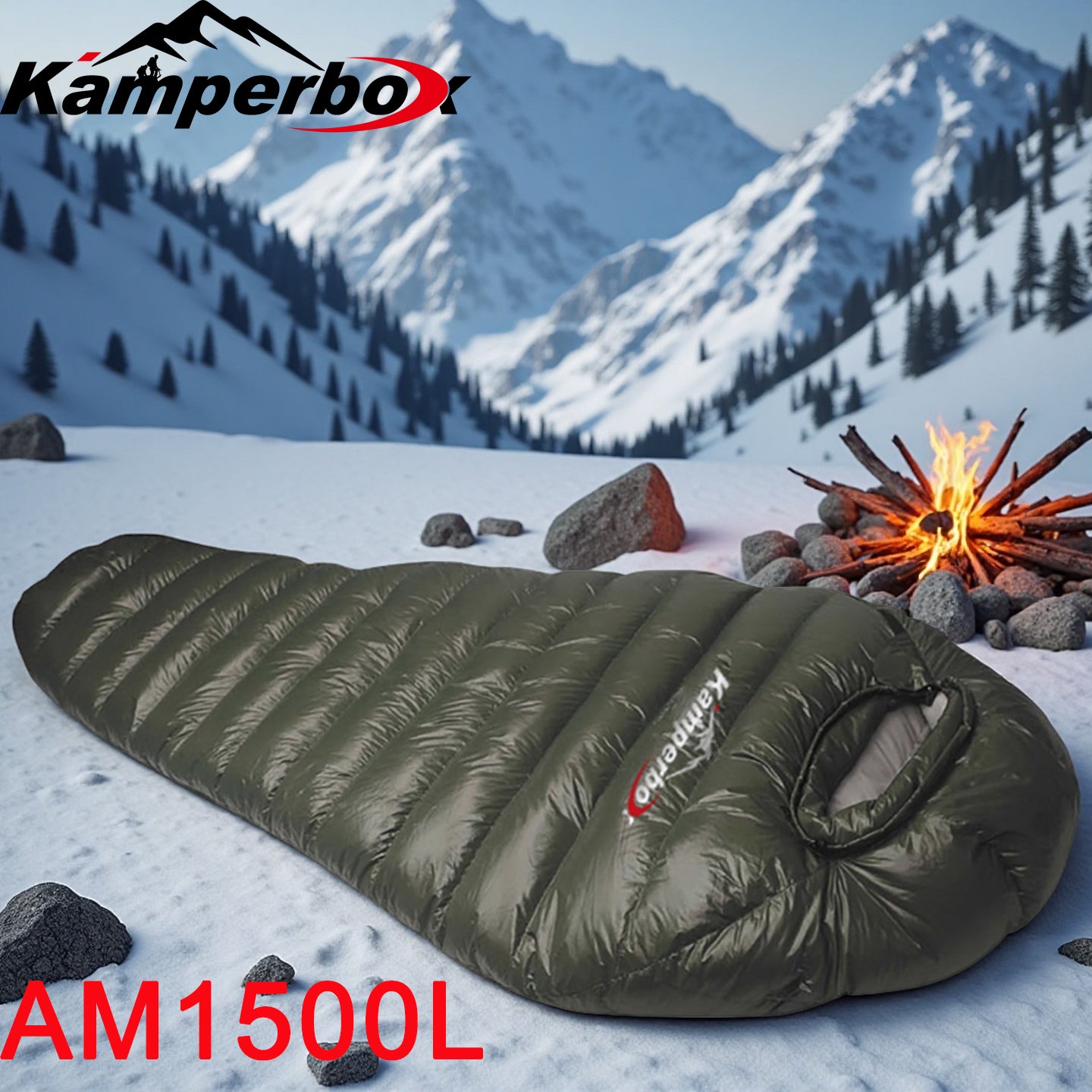 Kamperbox Outdoor Down Sleeping Bag Winter Warm And Waterproof Outdoor Sleeping Bag Camping Tourism Down Sleeping Bag