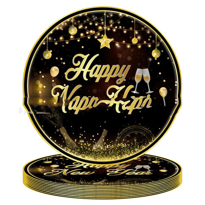 Happy New Year Tablecloth Decoration Disposable