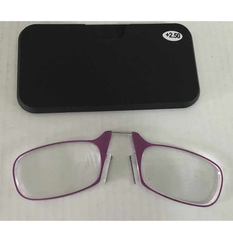 Clip-on reading glasses SOS wallet emergency glasses