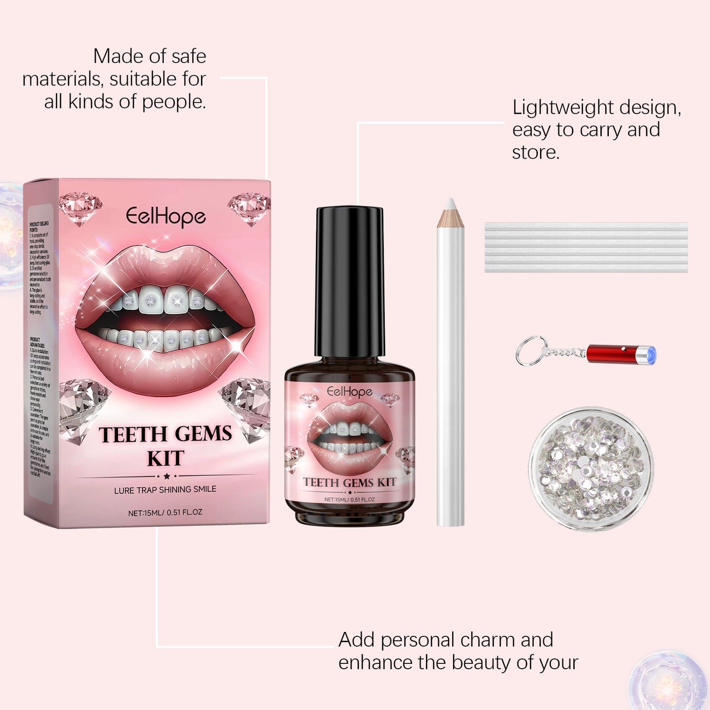 Tooth-decoration Rhinestone Create Smile DIY Decoration Suit