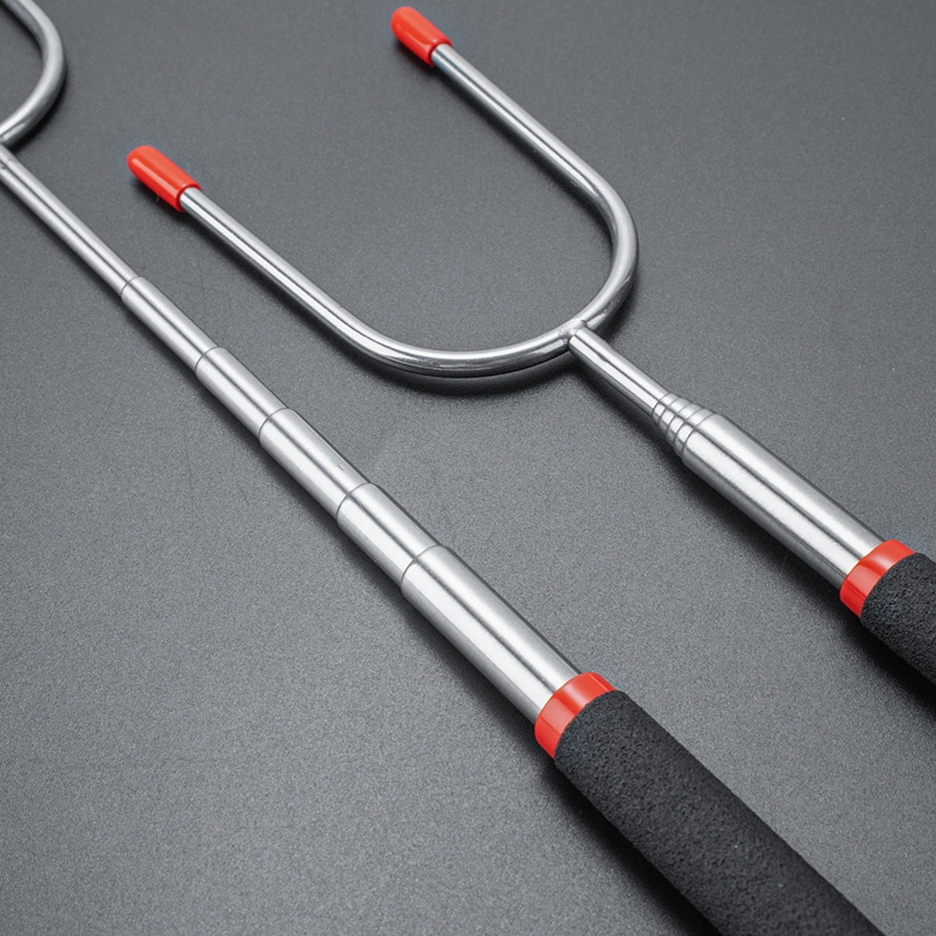 Outdoor Stainless Steel Telescopic Barbecue Fork