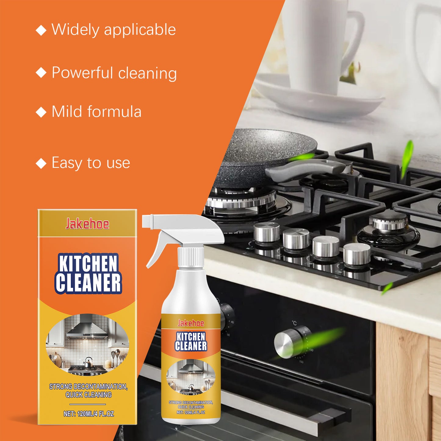 Kitchen Grease Cleaner Multi-Effect Decontamination