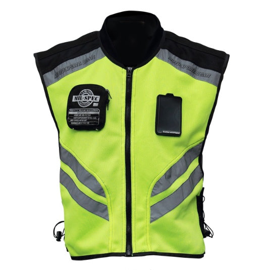 Motorcycle riding reflective vest